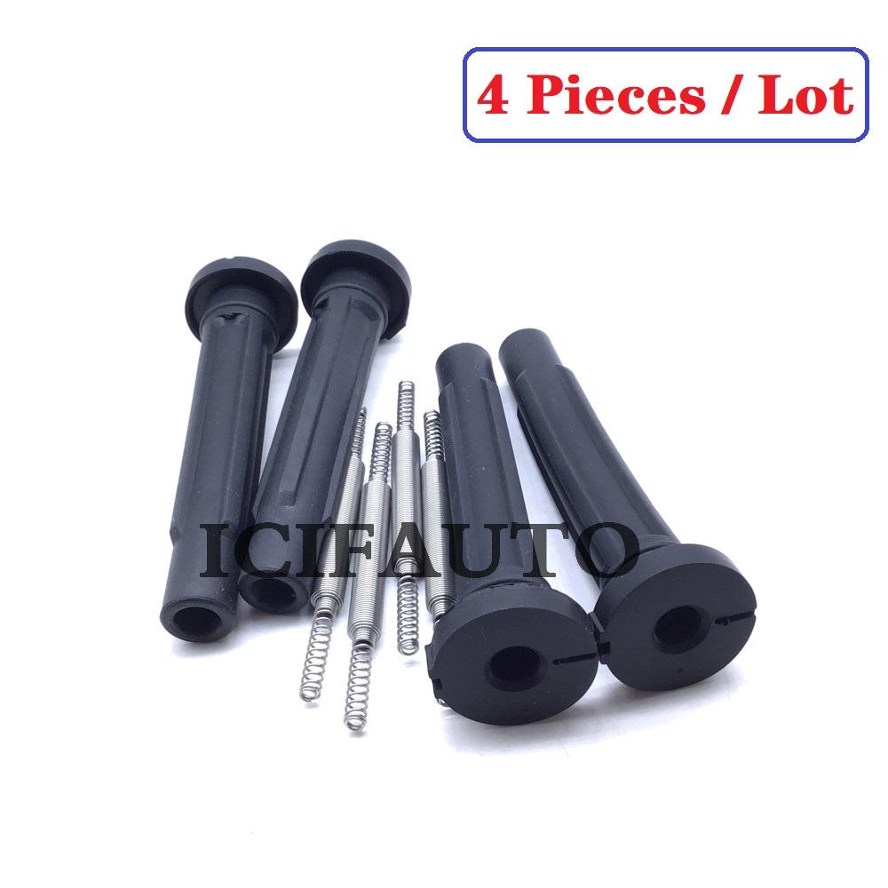 4/6 Pieces Ignition Coil Repair Rubber Boot Kit with Spring for 2006-2008 Suzuki Grand Vitara SX4 3340065J00 / 33400-65J00
