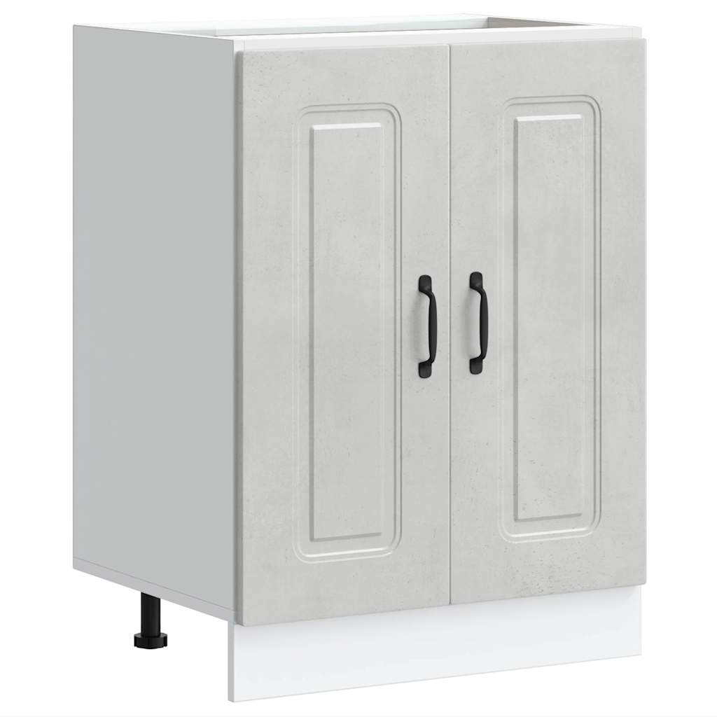Vidaxl Sink Cabinet, Kalmar, Concrete Gray, 60X46X81.5 Cm