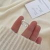 Elegant Black Agate Sterling Silver Women's Ring - Retro Design, Colorfast, Light Luxury Jewelry.