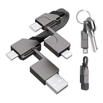 YIK TUNG Μπρελόκ Φόρτιση Γρήγορη Φόρτιση USB Τύπου C σε PD100W Δεδομένων Τύπου C σε Τύπου C σε IP USB σε Micro Μετατροπέας Συμβατός με Πολλές Συσκευές και