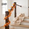Staircase Garland Decor 180cm Artificial Vine Hanging Door Wreath with Pumpkins Berries Maple Leaves, Decorative Berry Vines Halloween for Autumn