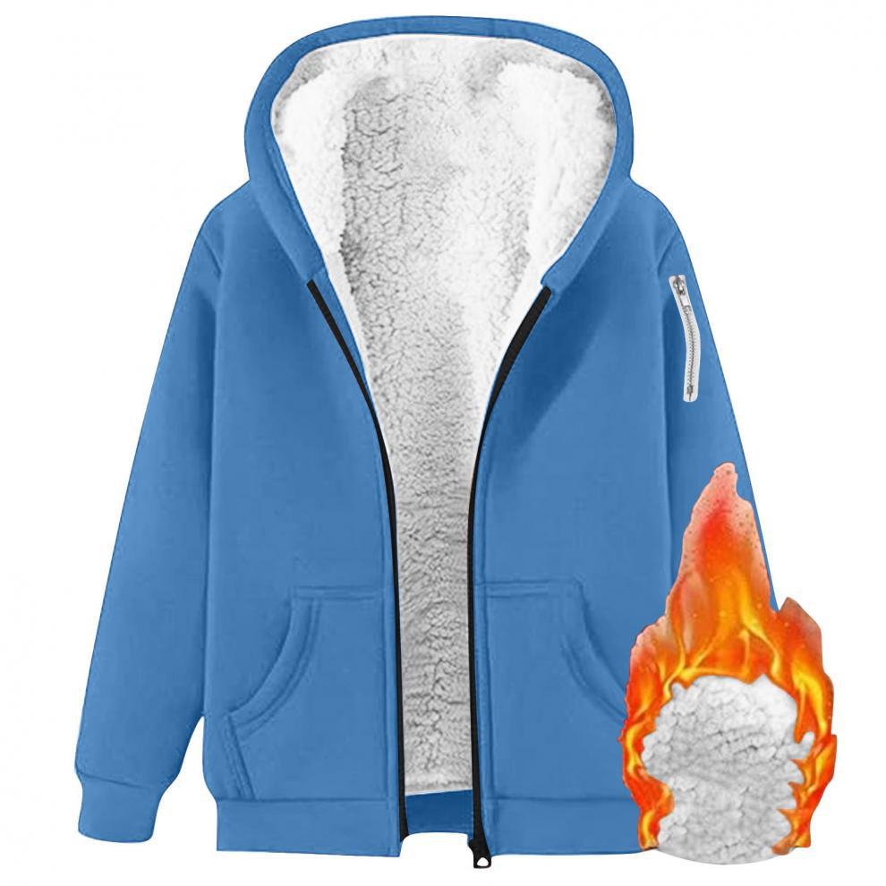 A Loose and Casual Hoodie for Women In Autumn and Winter, with Added Fleece and Thickened Warmth