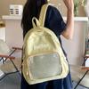 Solid Color Pockets Itabag Large Capacity Korean Style School Bag Jk Transparent Backpack  Kids
