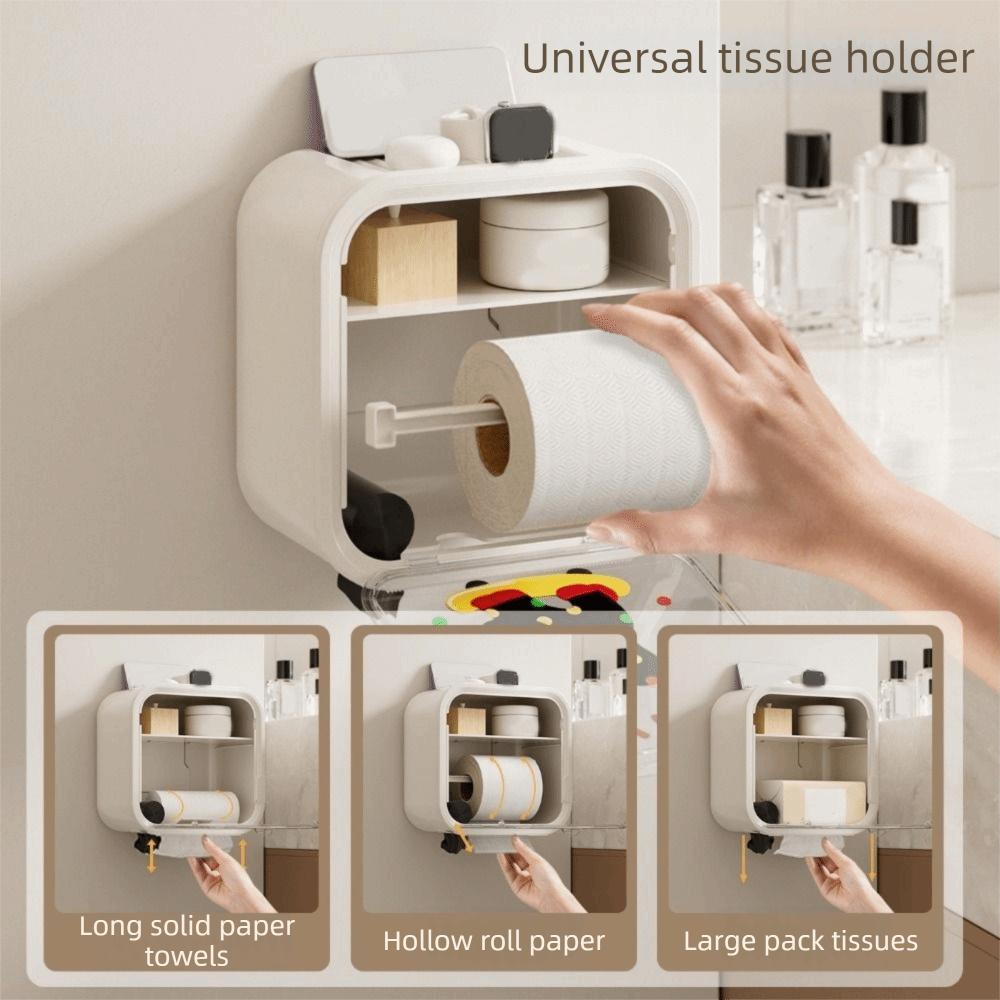 Wandmontierter Toilettenpapierhalter Kunststoff Toilettenpapierhalter Cartoon Taschentuchhalter für Badezimmer