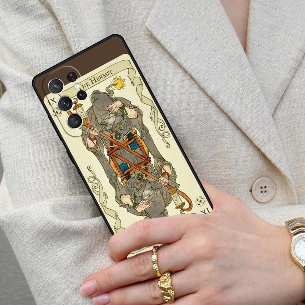 Tarot Card The Hermit Cell Phone Case for Samsung Galaxy S26 Ultra S25 S24 S23 S22 S21 S20 Note10 Cover
