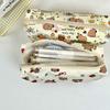 Cute Kawaii Good-Looking Capibala Pattern Print Stationery Bag Simple Pencil Case Pen Bag School Supplies Student Gift
