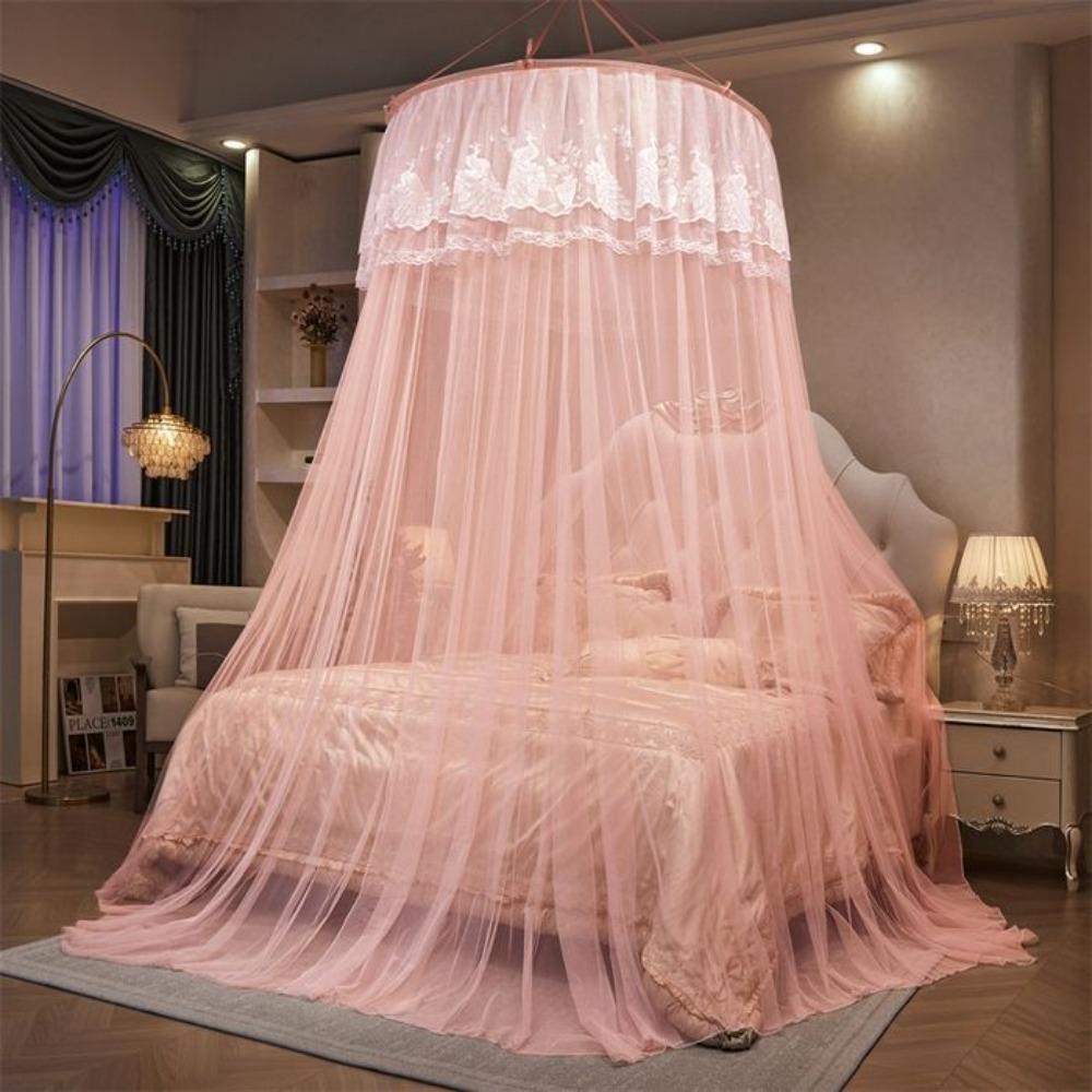 Lace Dome Mosquito Net Fine Mesh Queen-Size Bed Tent Universal Bed Curtain Bedroom