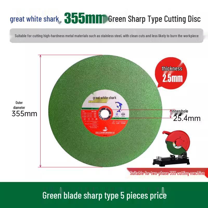 Great White Shark 100mm Stainless Steel Angle Grinder Blade - Sharp & Durable Cutting Wheel