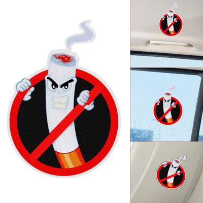 Car Decal Self Adhesive Reminder PVC No Smoking Warning Funny Car