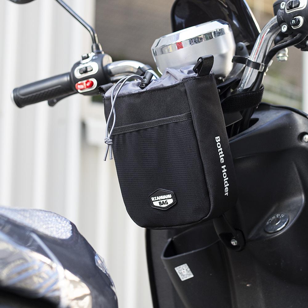 Bicycle & Motorcycle Handlebar Storage Bag - Electric Vehicle Compatible, Phone Holder, Front Hanging Pocket