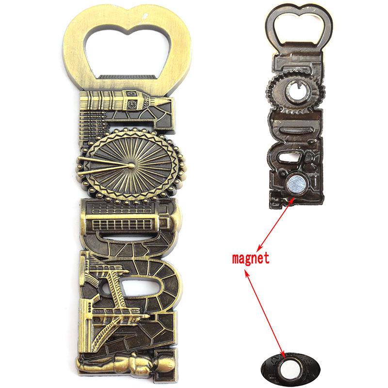 Magnete da Frigorifero & Apribottiglie 3D Retrò in Lega - Souvenir Unico di Viaggio nel Mondo Decorazione per Cucina