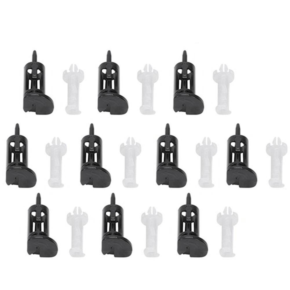 BHBL 10Pcs Plastic Mounting Clip for 4 Way CPU Coolers CPU Heatsink Cooler Fan