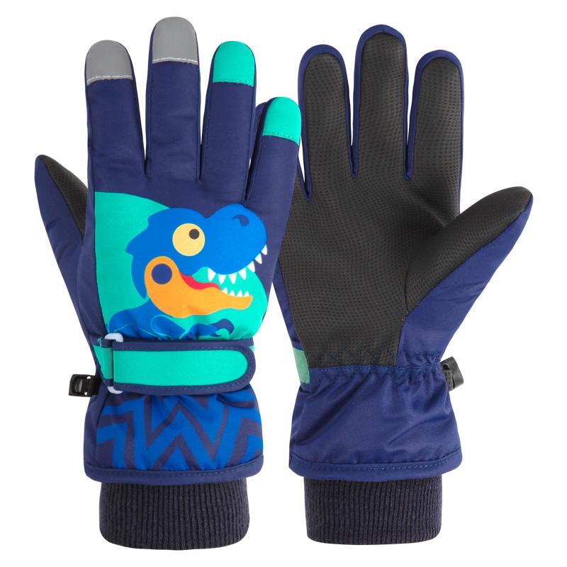 Kids' Cartoon Winter Ski Gloves
