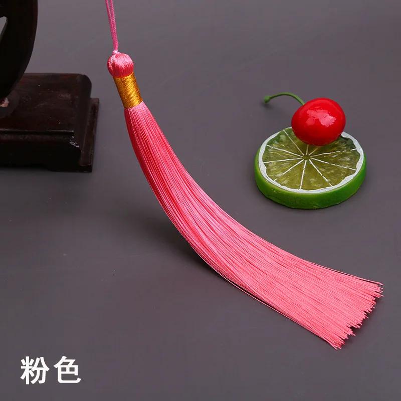 17CM Long Tassel Spike Chinese Clothing DIY Accessories Musical Instrument Pendant Ice Silk Vertical Spike Tassels for Crafts