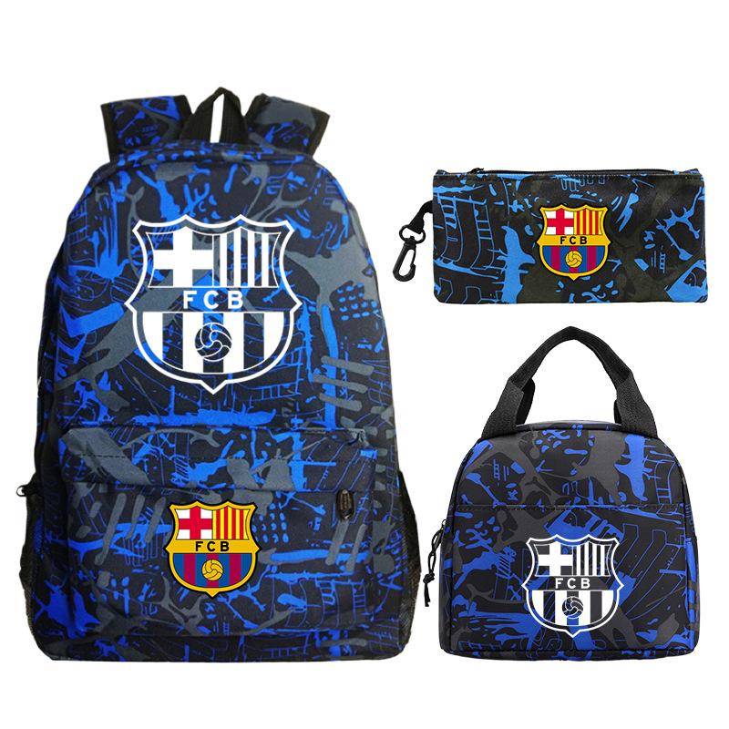 Star Peripheral Printing Primary And Secondary School Students Schoolbag Leisure Pencil Bag Children'S Portable Meal Bag Set