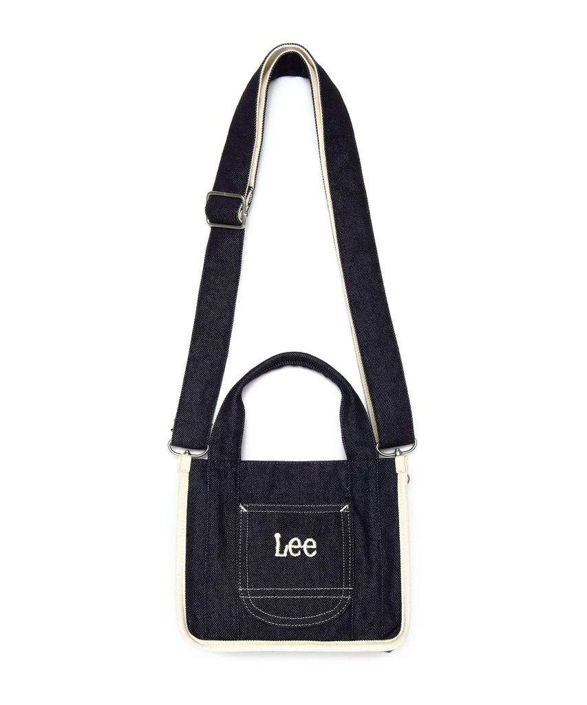 Lee Corduroy Square Two-Way Tote Bag Indigo Dark