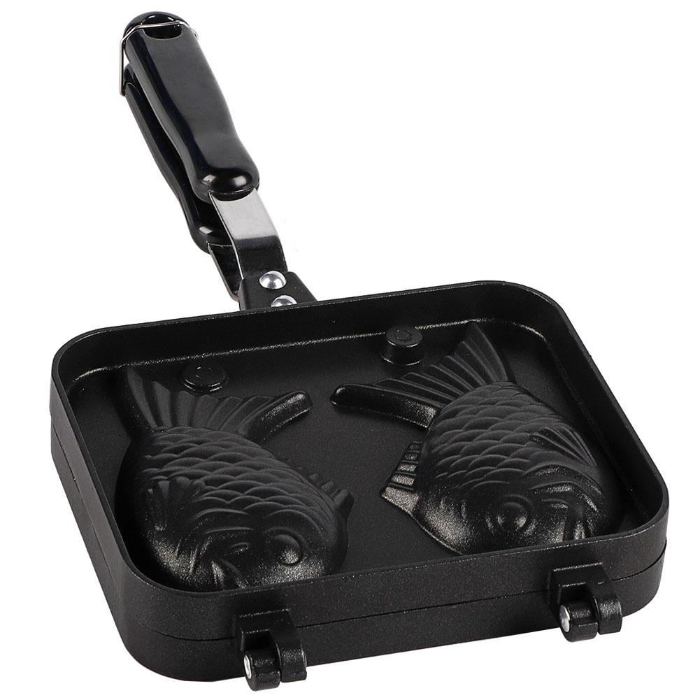 

Антипригарная форма для выпечки, вафельница, форма для торта с 2 сторонами из нержавеющей стали в форме рыбы L белый