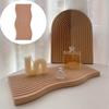 Wavy Design Wooden Tray Wooden Plate Snack Dish Wide Applications Tea Tray  Food Serving