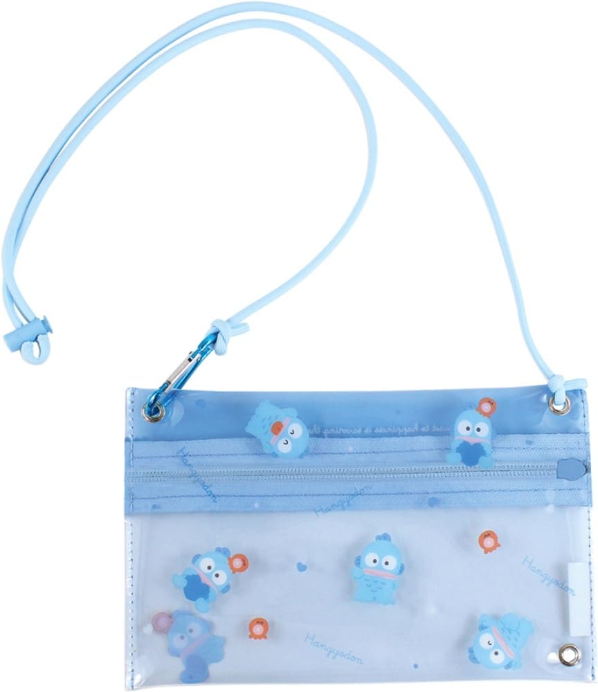 Tees Factory Sanrio Hangyodon Clear Pouch with Shoulder Strap SR-5544154HD