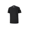 Puma Modernes Sport Color-Block Logo Print Kurzarm T-Shirt Herren Tops Schwarz 845910-01