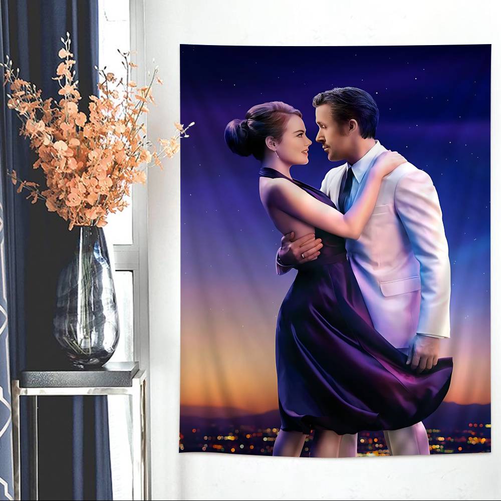 La La Land Music Classic Movie DIY Wall Tapestry Hanging Tarot Hippie Wall Rugs Dorm INS Home Decor