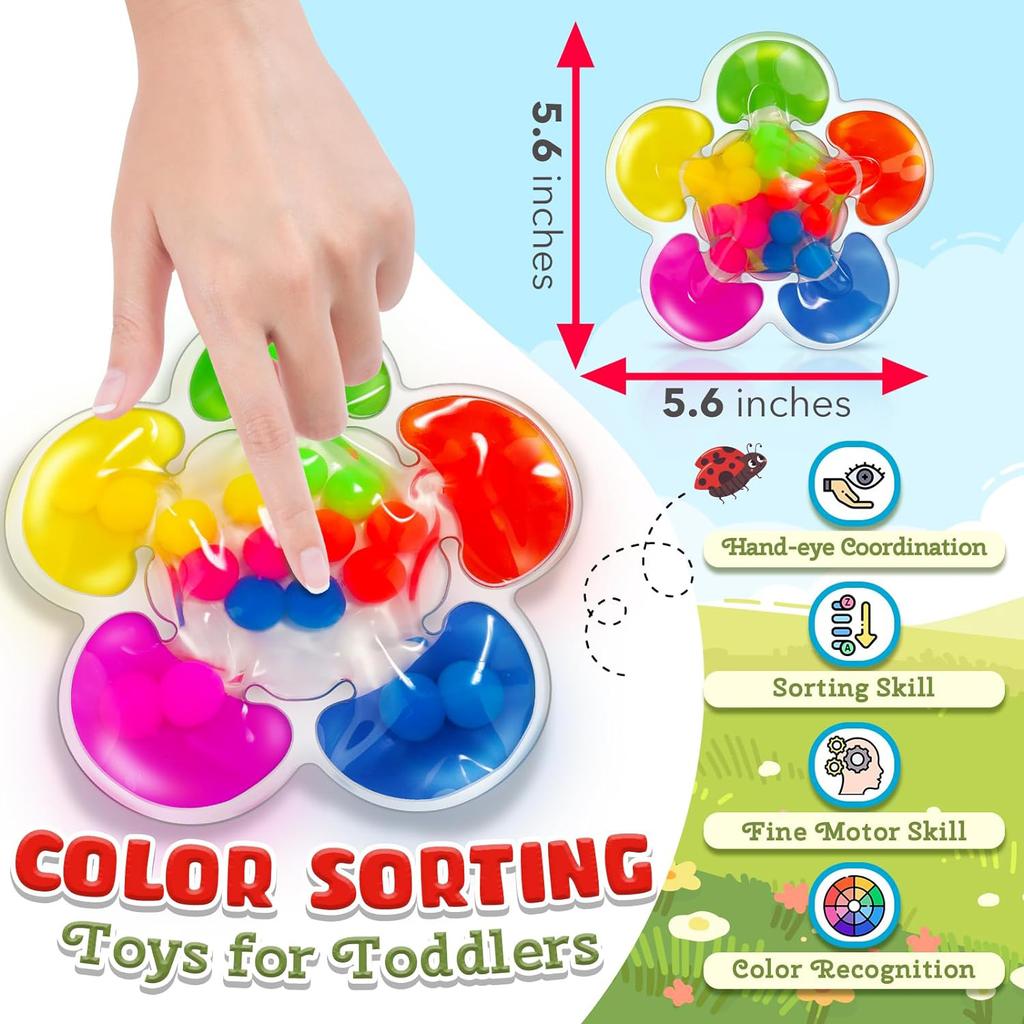 Color Sorting Sensory Toys Fine Motor Skills Game For Toddlers Color Matching Toys Preschool Learning Activities Educational