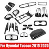 ABAIWAI Carbon Fiber Interior For Hyundai Tucson   Window Switch Panel Ac Outlet Steering Wheel Cover Gear Trim