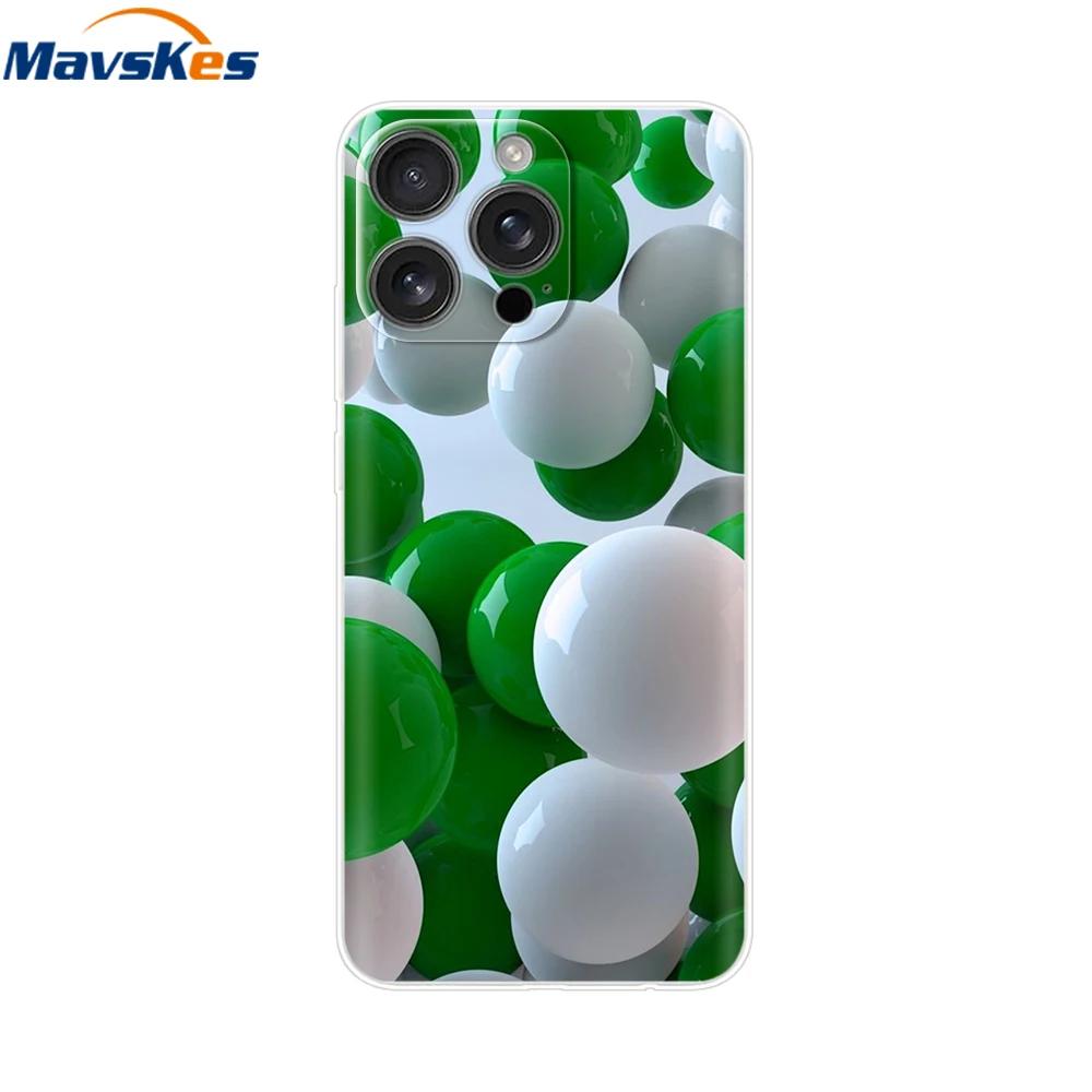 For iPhone 16 Pro Case 16 Plus Lovely Heart Soft Silicone TPU Painted Phone Cases for Apple iPhone16 Pro Max Cover Shell New Bag