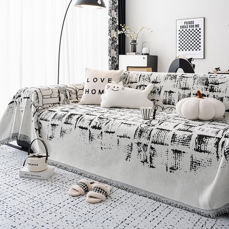 New Sofa Towel Cover Full Cover All-inclusive Non-slip Universal Cover French Retro Light Luxury High-end Cover