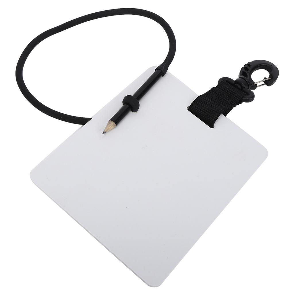 Plastic Underwater Writting Slate Handwriting Plate Notebook Gear Board with Replaceable Pencil