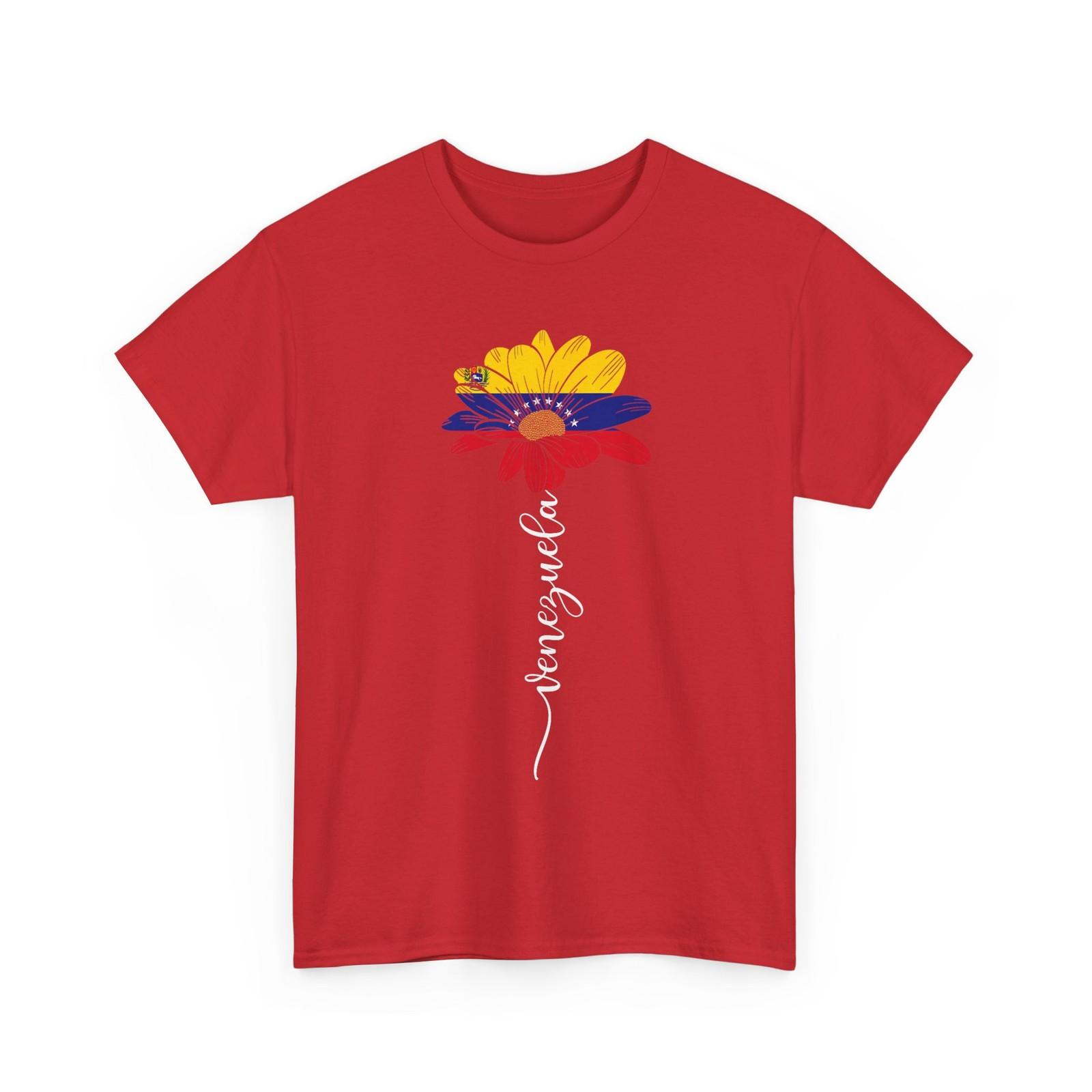 Venezuela Shirt, Venezuela Flag Sunflower Venezuelan Men Pride T-Shirt XXL
