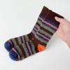 Female Winter New Style Plush and Thick Color Stripes Students All with Long Socks
