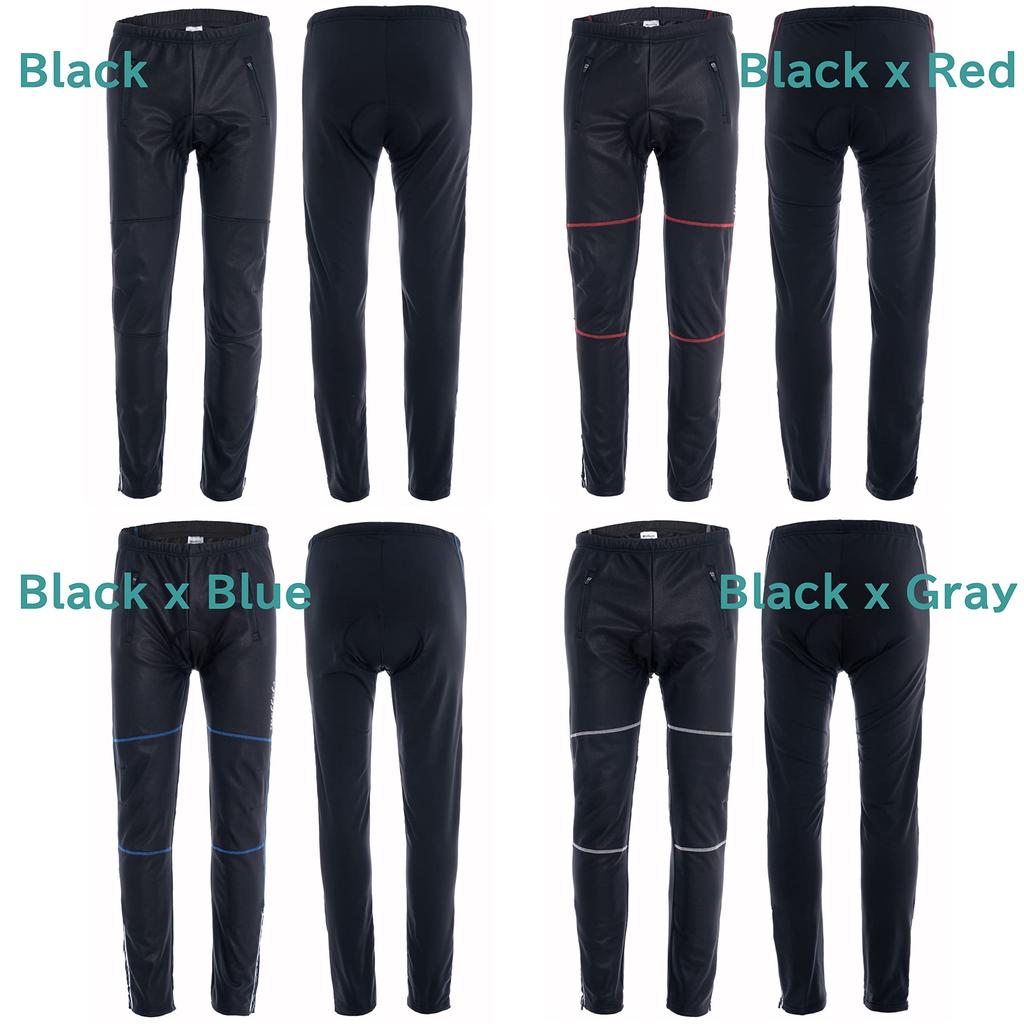 Welkruz Winter Cycling Pants with 3D Gel Cycling Road Bike Racer Windproof and Perfect for Fall and Winter Cycling Size M Men's Pads, Jersey, Wear,