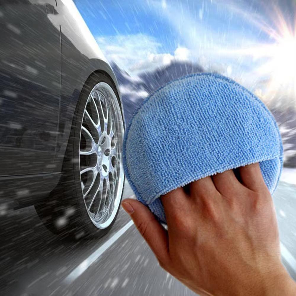 Soft Microfiber Car Wax Applicator Pad Polishing Sponge for Apply and Remove Wax Auto Care Polish Foam Sponge