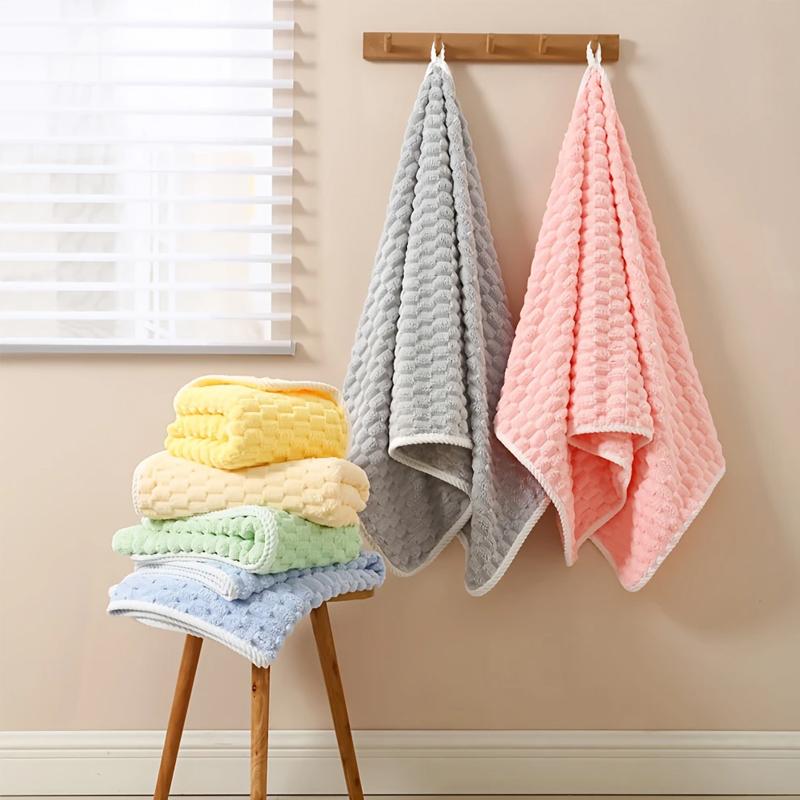 1 Pcs Large coral fleece bath towel, 90*180cm/70*140cm towel, light, soft and comfortable, absorbent and quick drying