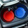 Car Water Cup Coaster Auto Silicone Waterproof Anti-Slip Pad Circular Insert Cup Coasters Rhinestone Car Interior Accessories