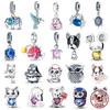 Fit Charms Fororiginal Bracelets Animal Series Flower Rabbit Holding Heart 100%Copper Jewelry Making For Women Gift