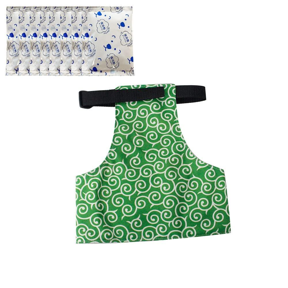 

Крутой жилет для собак с охлаждающей подкладкой, одежда для собак от теплового удара, летняя одежда для собак и кошек, арабеска, сделано в Японии, пакеты, профилактика, (М, Зеленый)