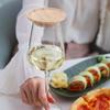 Creative Safety Wine Coaster Wooden Odorless Wooden Red Wine Lid Splashproof Non-toxic Dessert Wooden Tray Bar Supplies