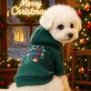 Kæledyr Cirkel Jule Hættetrøje Hunde Katte Rød Festlig Tøj Vinter Varmt Outfit