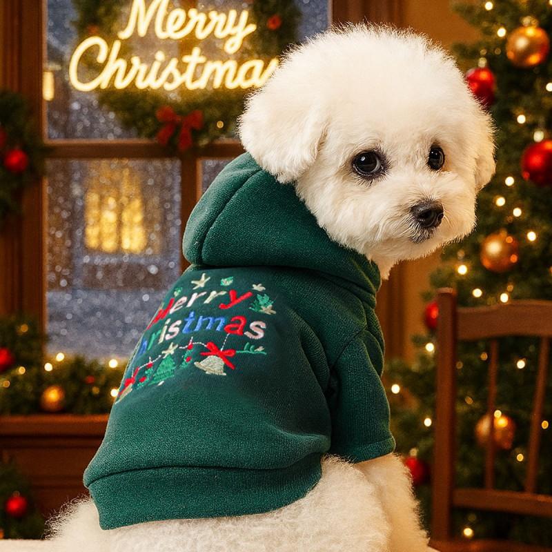 PETCIRCLE Christmas Pet Clothes Dog Cat Festive Apparel Holiday Outfit