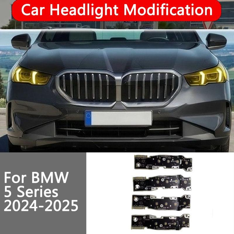 DRL LED Boards For BMW M5 5 Series G90 G60 G61 G68 2024 2025 Daytime Running Light Turn Signal Headlight Chip Module Yellow