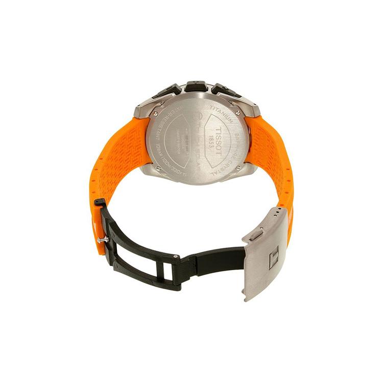Tissot Quartz Movement 100m Water Resistance Men's Watches Watch Blue Dial Titanium Watch Case Rubber Strap T091.420.47.051.01