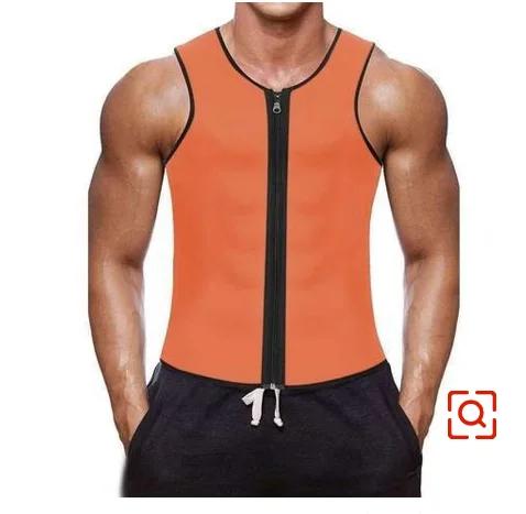 Muži Body Shaper Pas Trenér Sauna Oblek Pot Vesta Hubnutí Spodní prádlo Hubnutí Košile Spalovač tuků Cvičení Tílka Tvarové oblečení