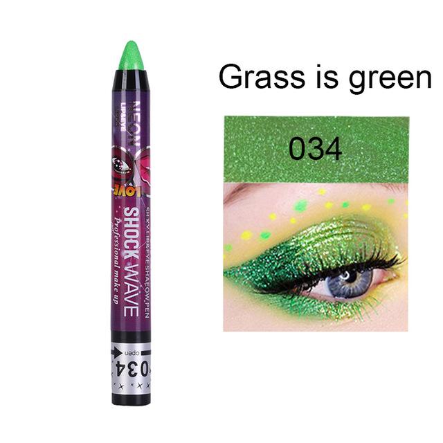 36 Colors Long -Lasting Eyeshadow Pencil Waterproof Pigment Blue Brown Black Eyeliner Pen Women Fashion Color Eye Makeup Cosmetic