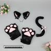 Cute Kitten Cosplay Set: Cat Ears Headband, Paw Gloves & Tail Accessory