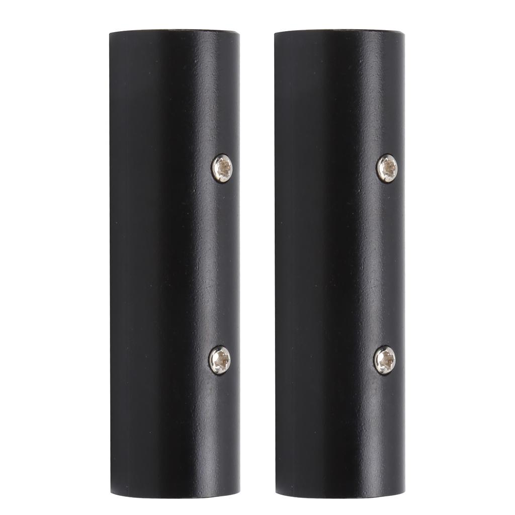 2Pcs Audio Interface Adapter Zinc Alloy Shell XLR Male To Male Microphone Line ConnectorBlack