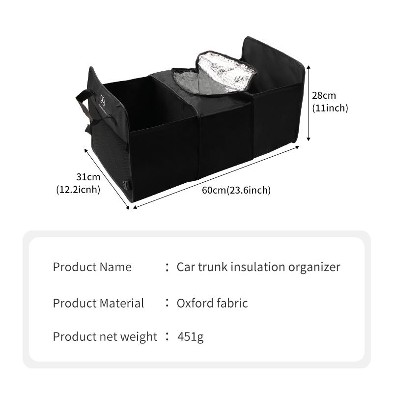 Car Trunk Insulation Organizer Folding Waterproof Storage Box For Benz CLK GLC W212 C200 C300 W203 W204 W205 W169 W176 GLC