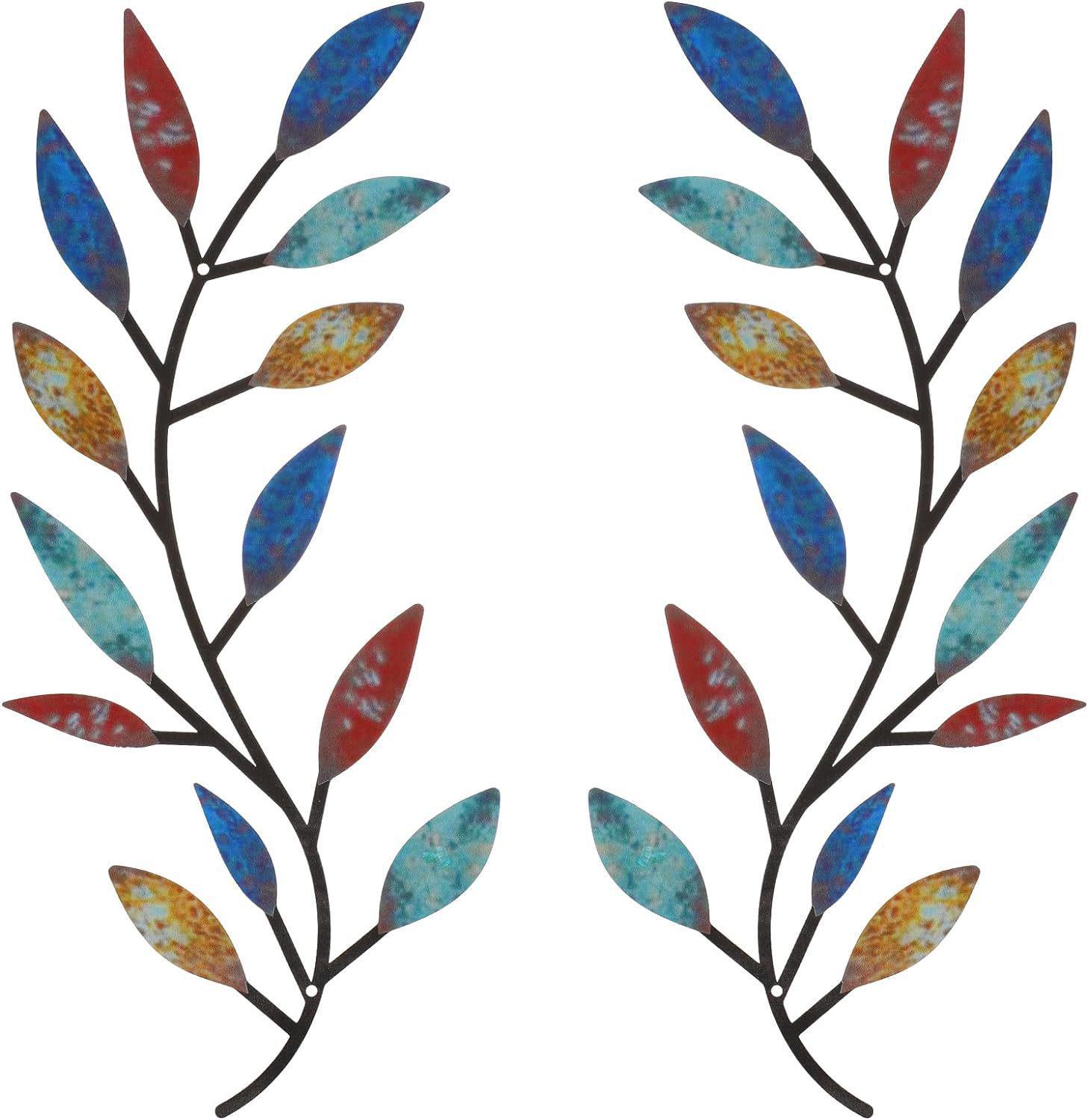 

Кованое железо, украшение на стену в виде оливковой ветви для использования в помещении/на улице 40*16