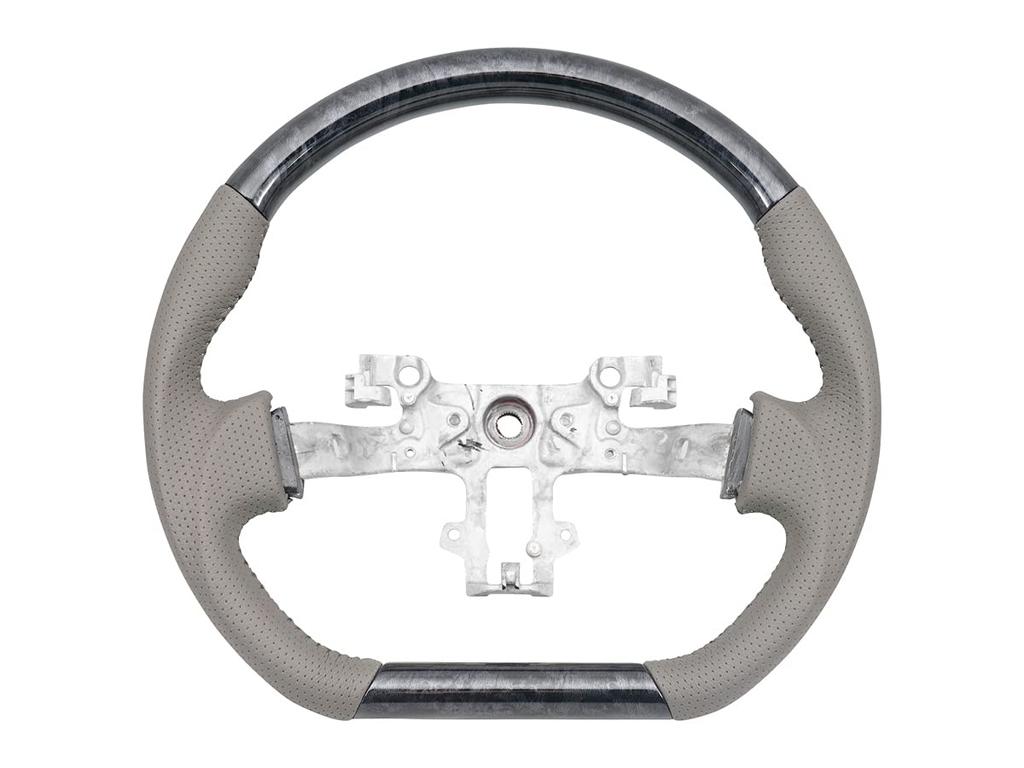 Gun Grip Steering Wheel Wood for Toyota Every Van DA17V TRISTAR'S D-Type (Black Grain)